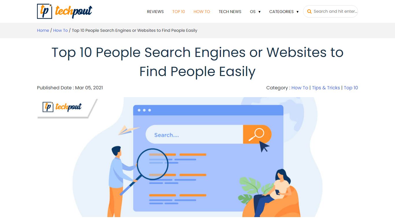 Top 10 People Search Engines or Websites to Find People Easily